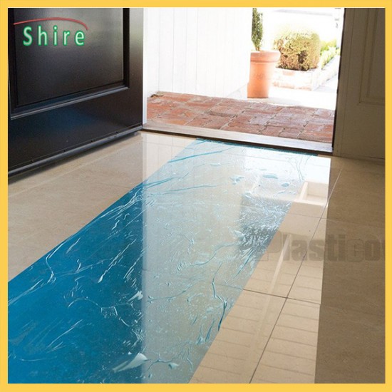 printable  floor protection plastic film PE adhesive floor protective film