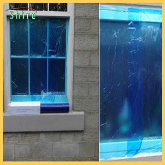Clear Window Glass Surface Protection Film Blue Transparent Protective Film