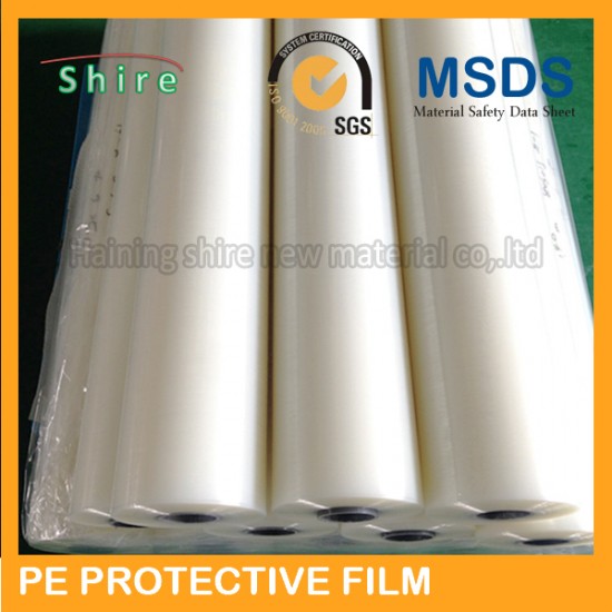 Hot sale 2015 50mic clear PE protective film